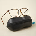 Goeye Brown Square Eyeglasses for Men & Women (TR85602GE1695-C3)