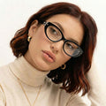 Obsidian | Voyage Black Cateye Eyeglasses for Women (K050FMG8016)