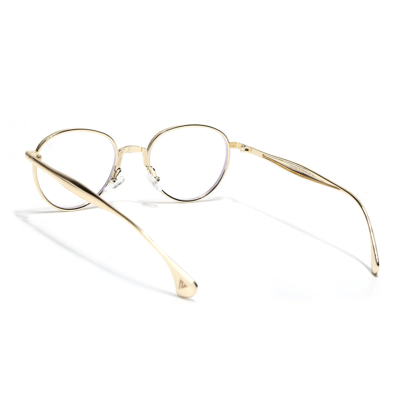 Sphere | Golden Round Eyeglasses