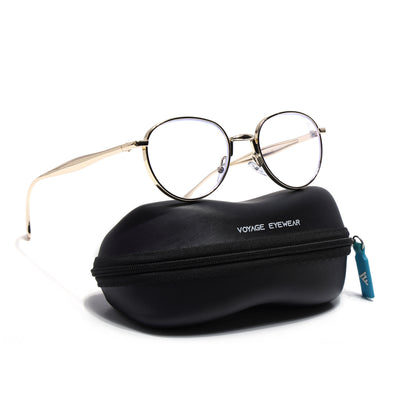 Sphere | Golden Round Eyeglasses