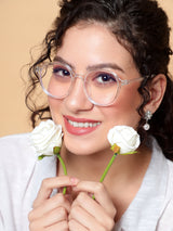 Voyage Air Transparent Round Eyeglasses for Men & Women (902MG4389-C2)