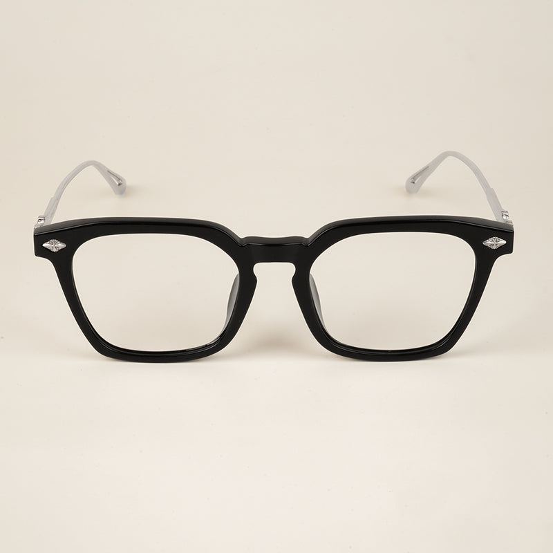 voyage Black Square Eyeglasses for Men & Women for Men & Women (TR83025MG3866-C1)