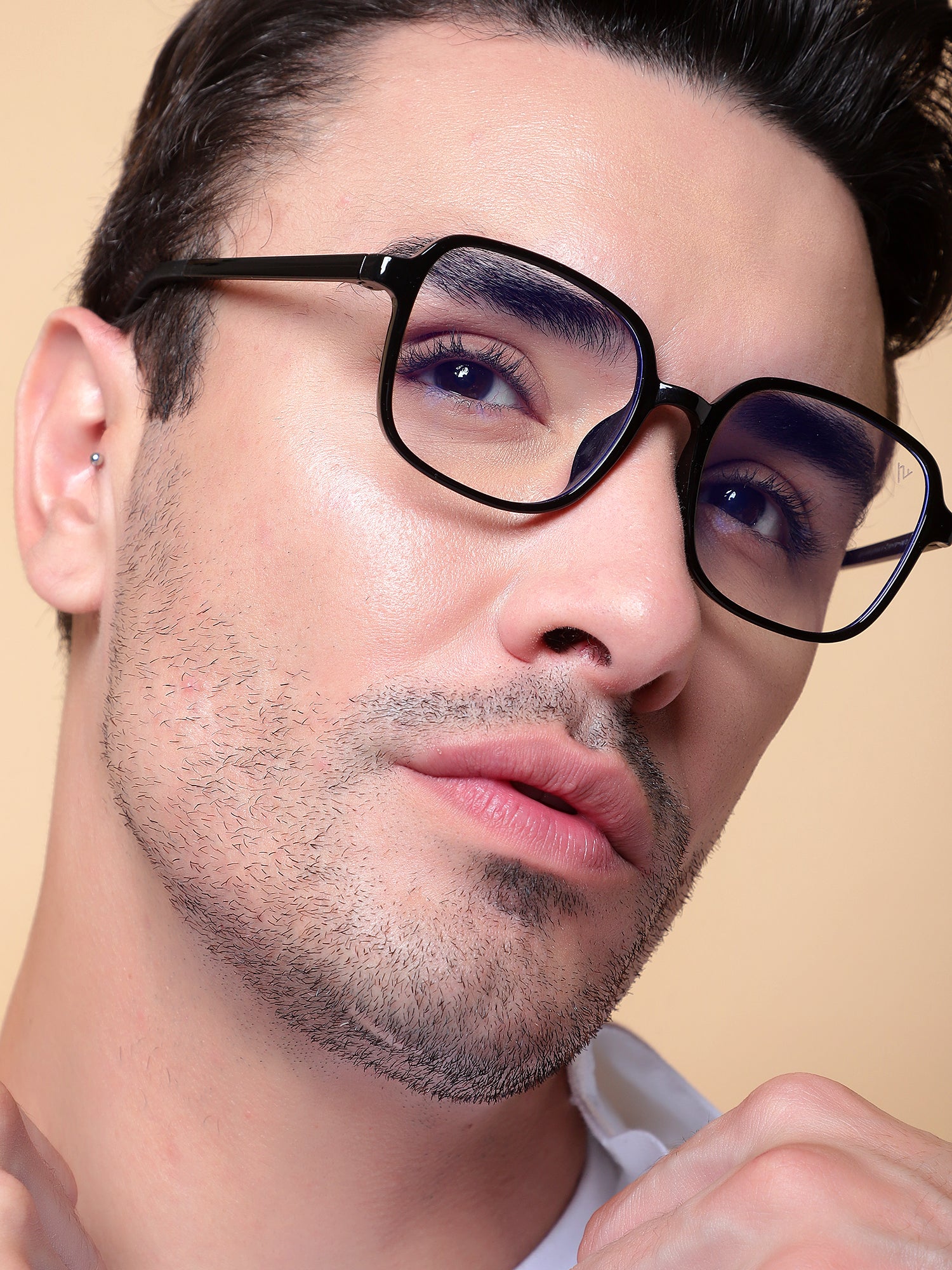 Voyage Air Black Square Eyeglasses for Men & Women (901MG4382-C1)