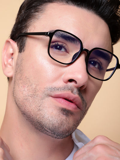 Voyage Air Black Square Eyeglasses for Men & Women (901MG4382-C1)
