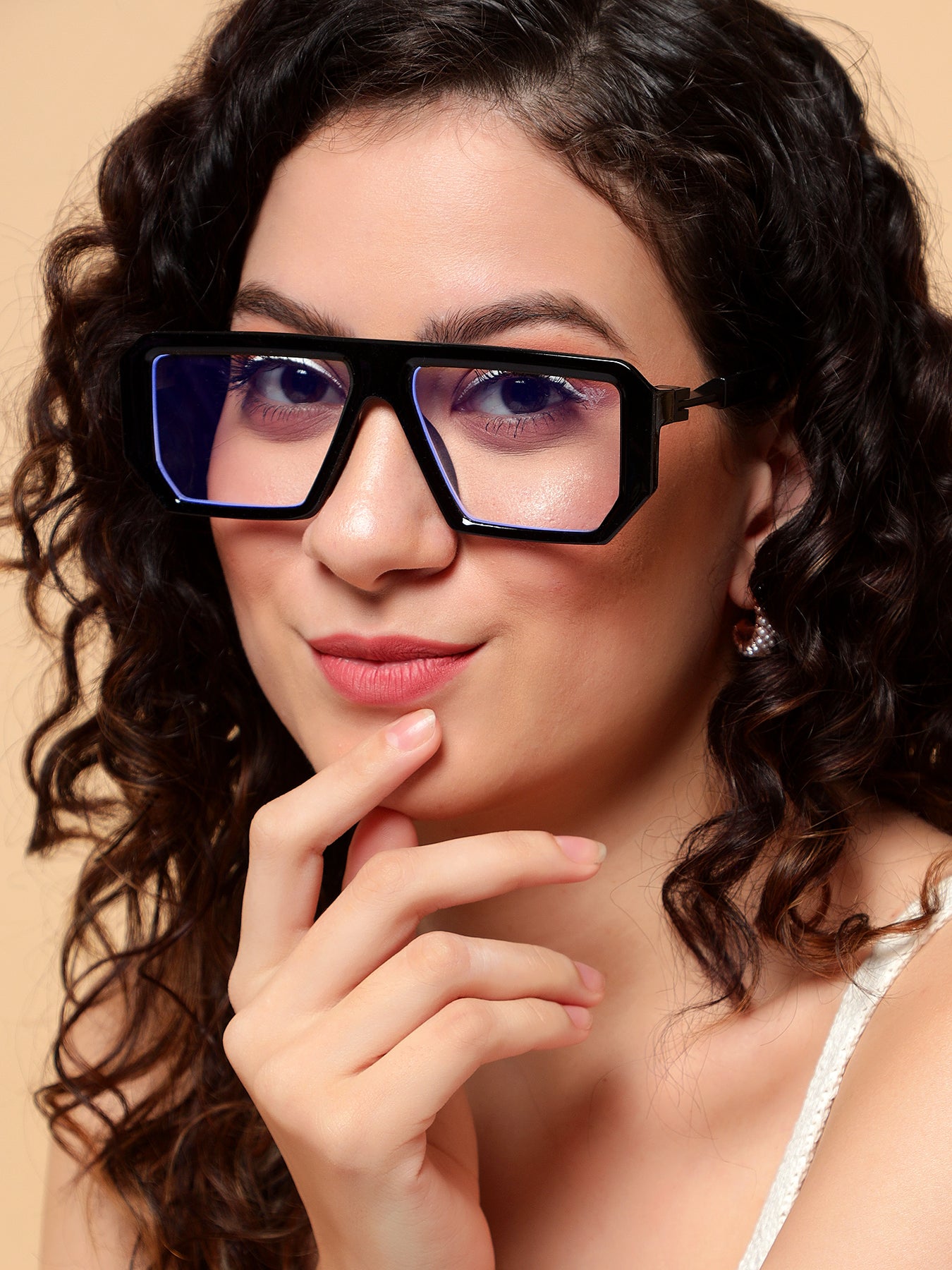Buy Voyage Black Wayfarer Eyeglasses for Men & Women (8774MG3922
