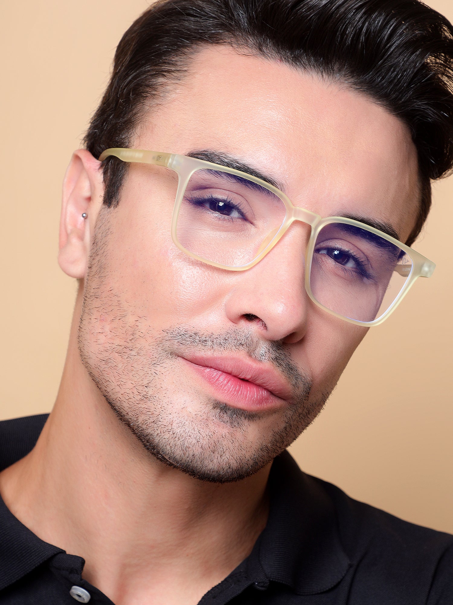 Voyage Air Yellow Square Eyeglasses for Men & Women (TR01MG4527-C2)