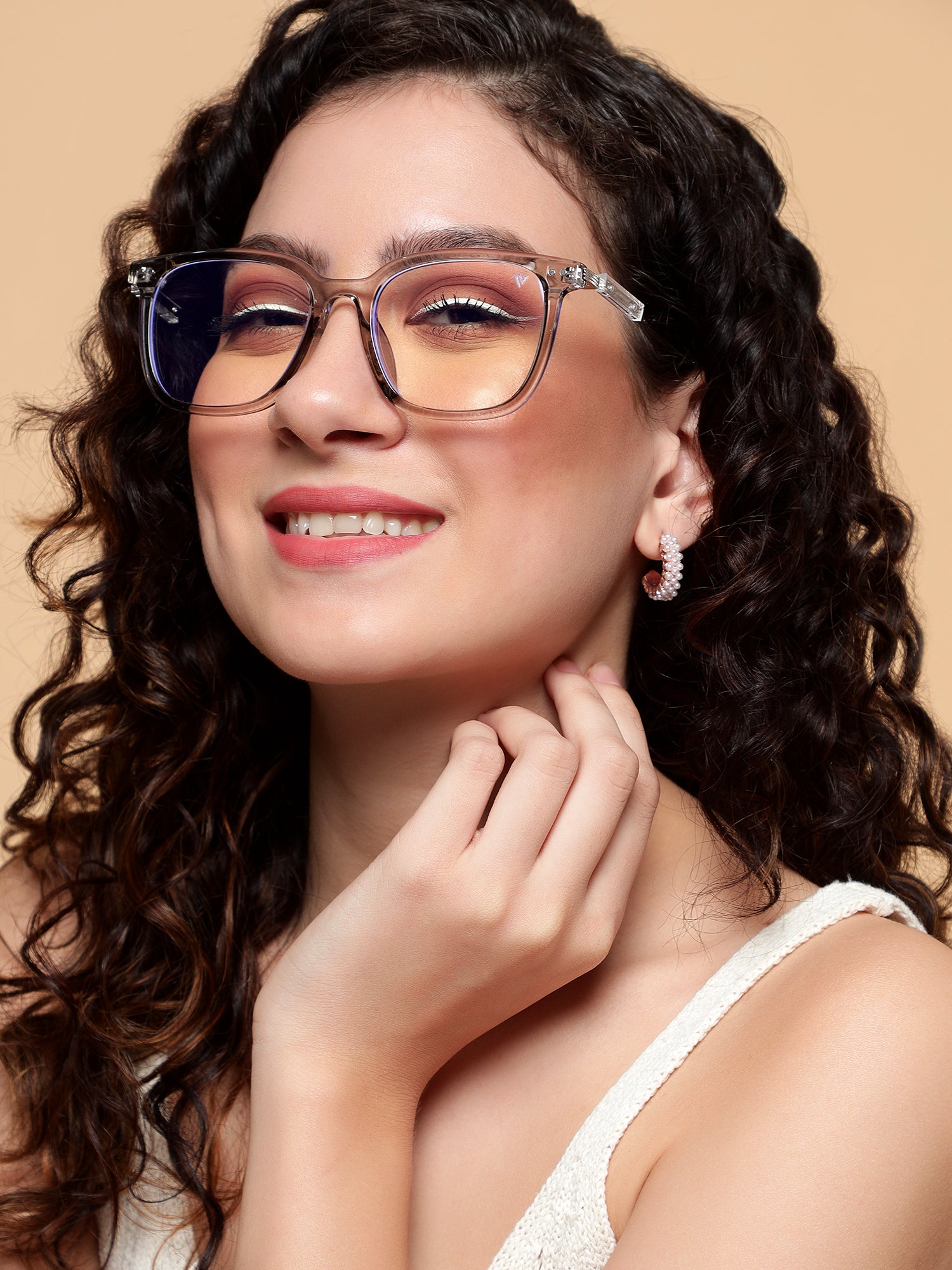 Voyage Grey Square Eyeglasses for Men & Women (TR83022MG3862-C3)