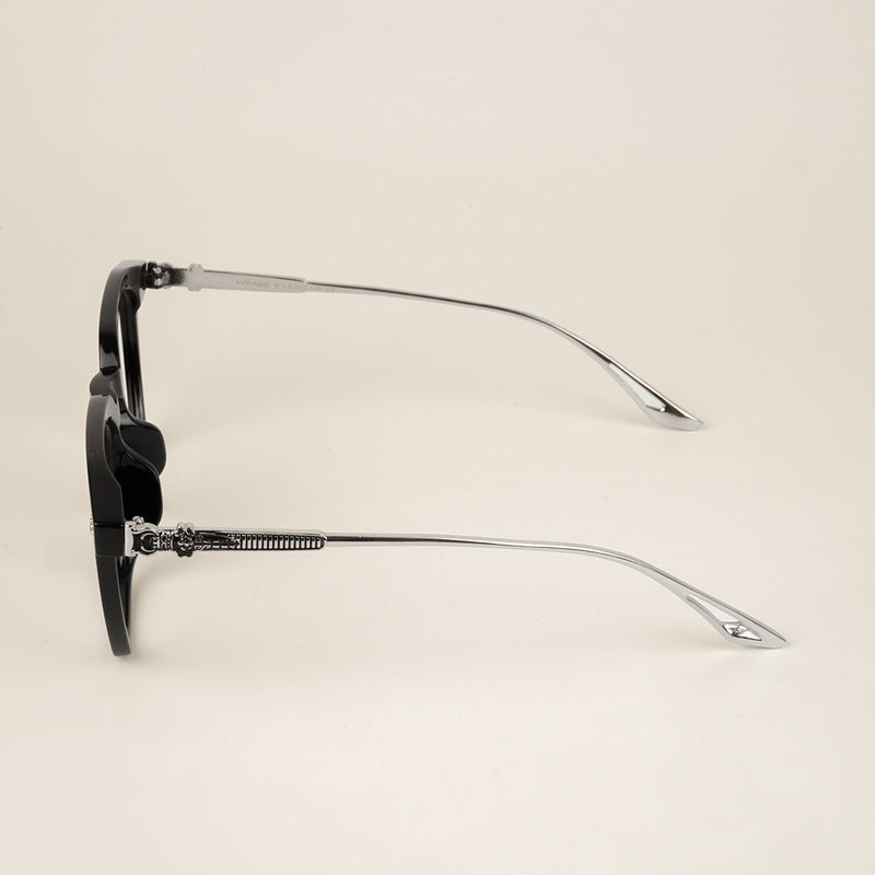 voyage Black Square Eyeglasses for Men & Women for Men & Women (TR83025MG3866-C1)