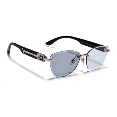 Voyage Golden Rimless Photochromic lens Eyeglasses for Men & Women (98514BFMG7810)