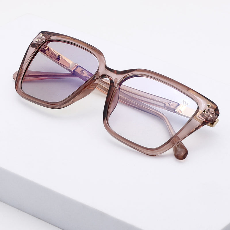 Voyage Glam Light Brown Cateye Photochromic lens Eyeglasses for Women (95005FMG7815)