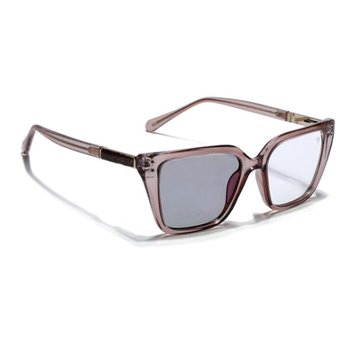 Voyage Light Brown Cateye Photochromic lens Eyeglasses for Women (95005FMG7815)