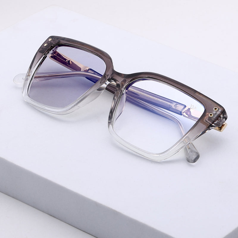 Voyage Glam Grey & Clear Cateye Photochromic lens Eyeglasses for Women (95005FMG7813)