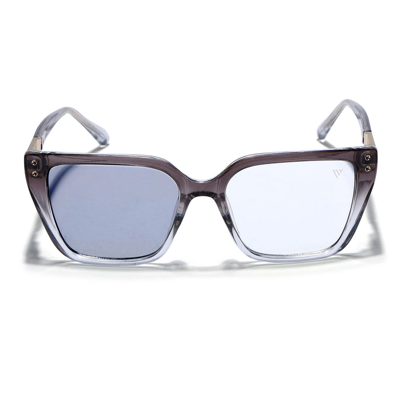 Voyage Glam Grey & Clear Cateye Photochromic lens Eyeglasses for Women (95005FMG7813)