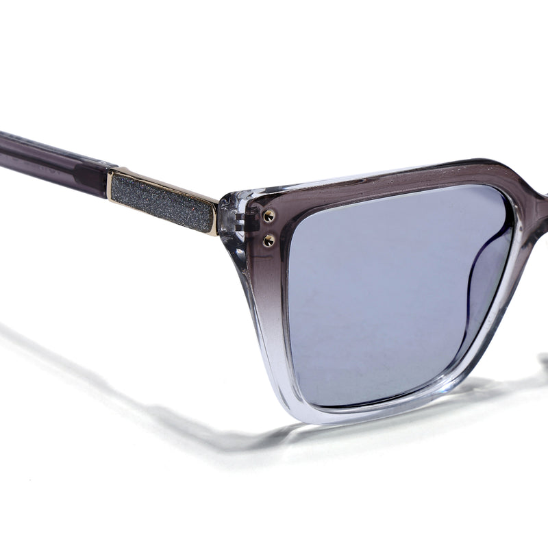 Voyage Glam Grey & Clear Cateye Photochromic lens Eyeglasses for Women (95005FMG7813)