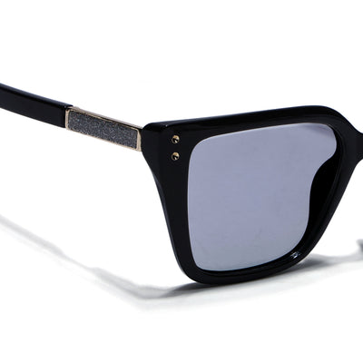 Voyage Black Cateye Photochromic lens Eyeglasses for Women (95005FMG7811)