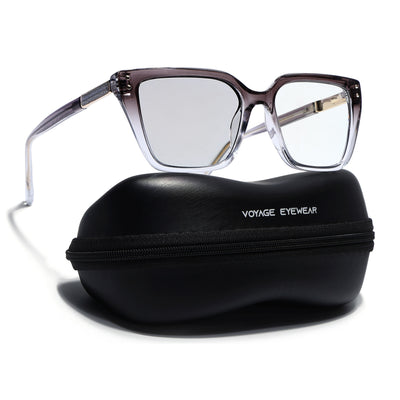 Voyage Grey & Clear Cateye Photochromic lens Eyeglasses for Women (95005FMG7813)