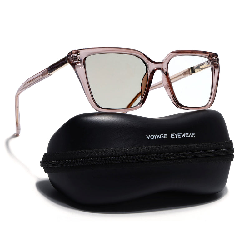 Voyage Glam Light Brown Cateye Photochromic lens Eyeglasses for Women (95005FMG7815)