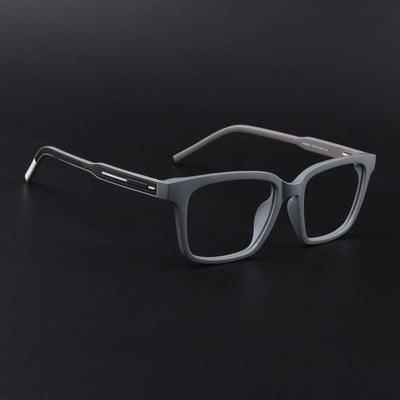 Eyejack Rush Grey Square Eyeglasses for Men & Women (1002FCL1453-C11)