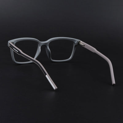 Eyejack Rush Grey Square Eyeglasses for Men & Women (1002FCL1453-C11)