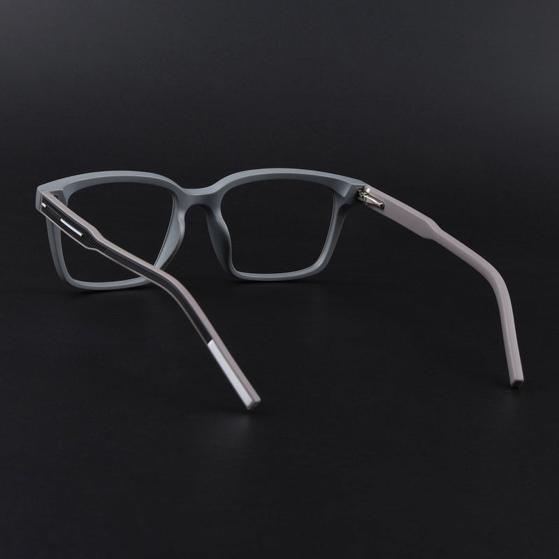 Eyejack Rush Grey Square Eyeglasses for Men & Women (1002FCL1453-C11)