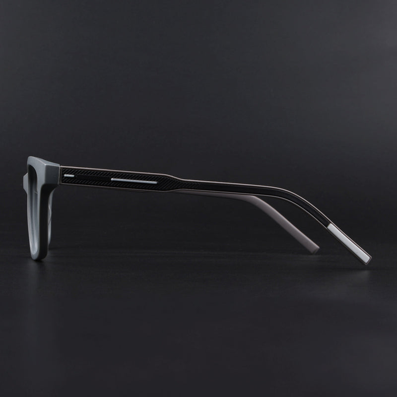 Eyejack Rush Grey Square Eyeglasses for Men & Women (1002FCL1453-C11)