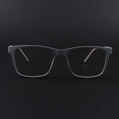 Eyejack Rush Grey Square Eyeglasses for Men & Women (1001FCL1451-C11)