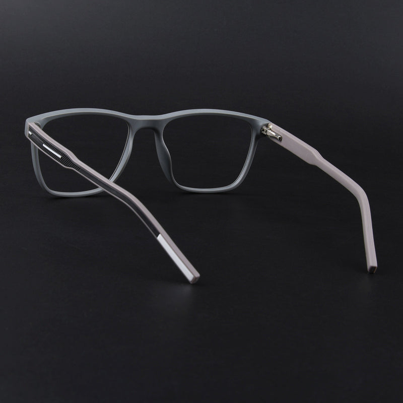 Eyejack Rush Grey Square Eyeglasses for Men & Women (1010FCL1459-C11)