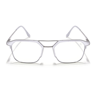 Eyejack Turbo Matt Transparent Wayfarer Eyeglasses for Men & Women (95001FCL1449-C6)