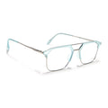 Eyejack Turbo Sky Blue Wayfarer Eyeglasses for Men & Women (95001FCL1450-C7)