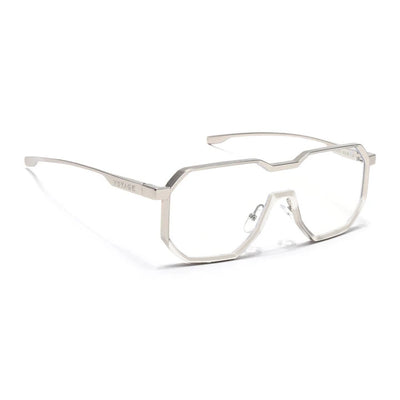 Drip | Silver Wayfarer Eyeglasses for Men & Women | 98145MG5163-C1