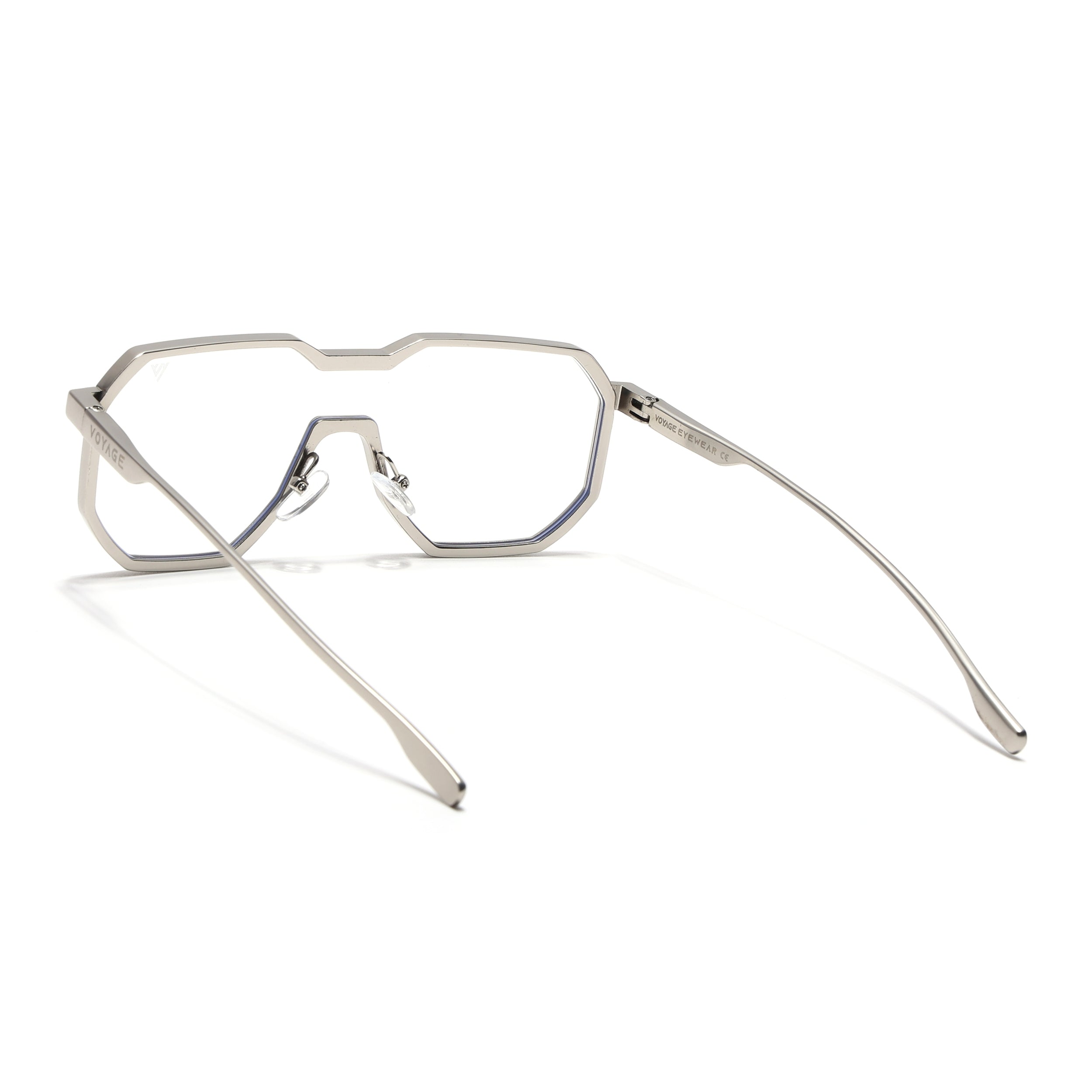 Drip | Silver Wayfarer Eyeglasses for Men & Women | 98145MG5163-C1