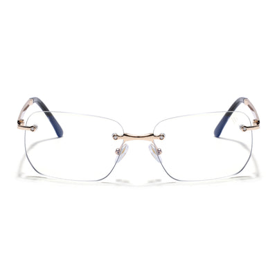 Rayn | Golden Rimless Eyeglasses | Golden Frame - FMG7677