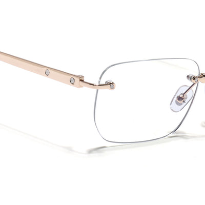 Rayn | Golden Rimless Eyeglasses | Golden Frame - FMG7677