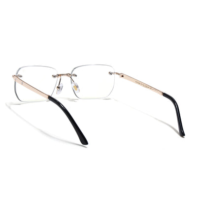Rayn | Golden Rimless Eyeglasses | Golden Frame - FMG7677