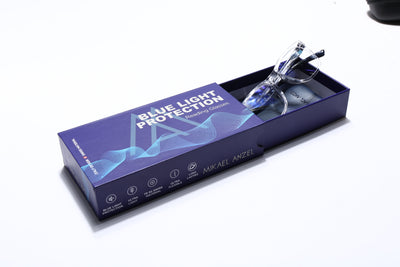 Mikael Anzel | Transparent Wayfarer | Blue Light Protection Reading Eyeglasses