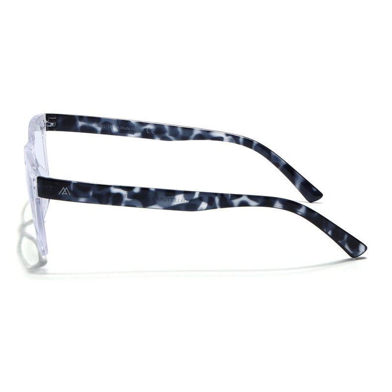 Mikael Anzel | Transparent Wayfarer | Blue Light Protection Reading Eyeglasses