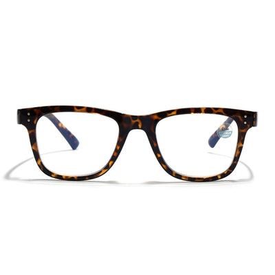 Mikael Anzel | Demi Brown Wayfarer | Blue Light Protection Reading Eyeglasses