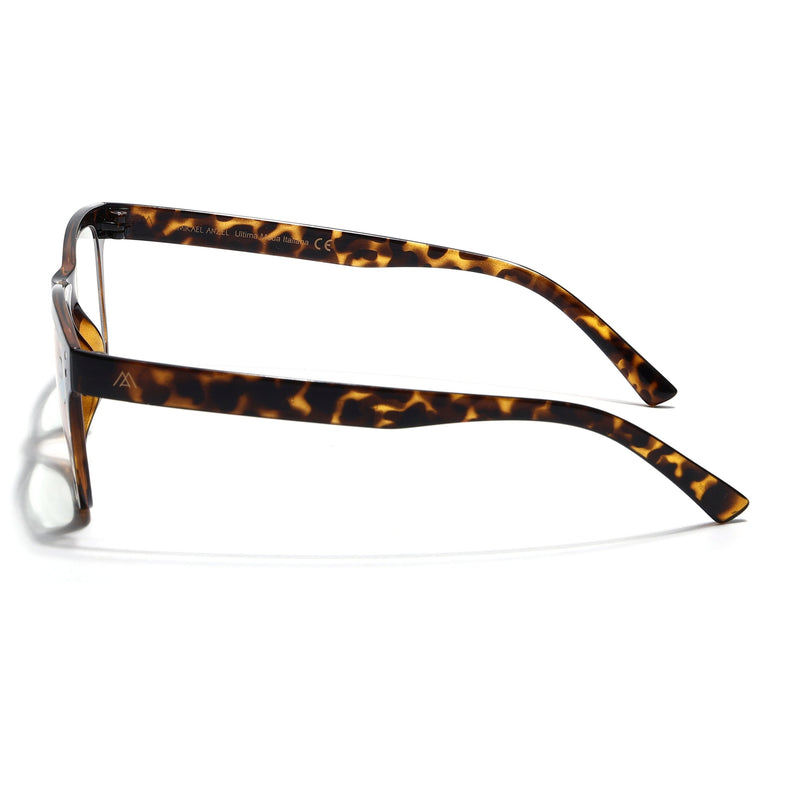 Mikael Anzel | Demi Brown Wayfarer | Blue Light Protection Reading Eyeglasses