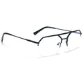 Voyage Matt Green Half Rim Eyeglasses for Men & Women (73017FMG7099-C7)