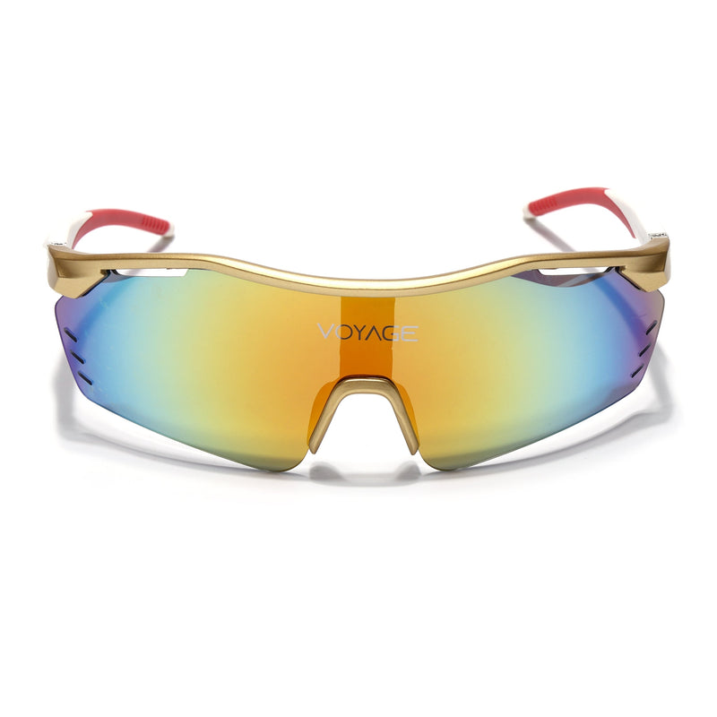 Drift Sunglasses (Multicolor Lens | Golden Frame - MG5779)
