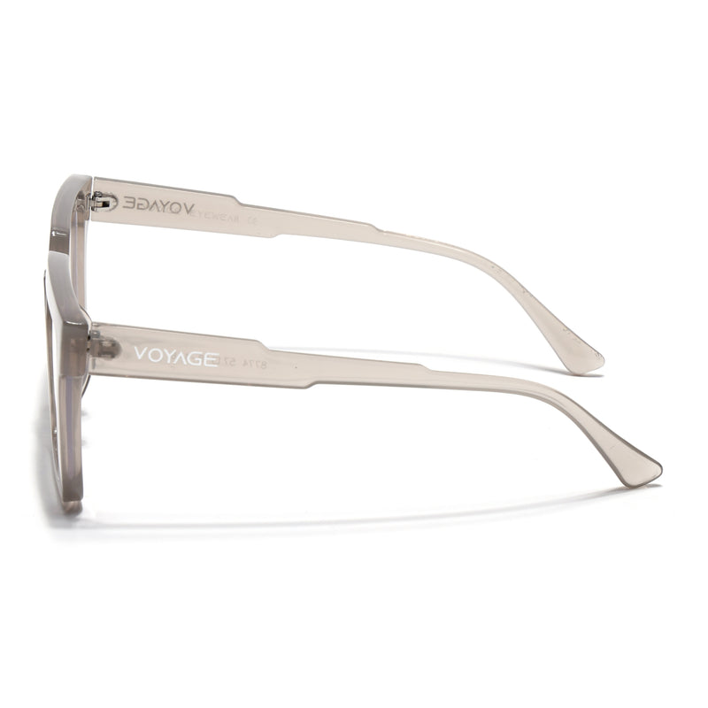 Voyage Verso Grey Wayfarer Eyeglasses for Men & Women (8774MG3923-C2)