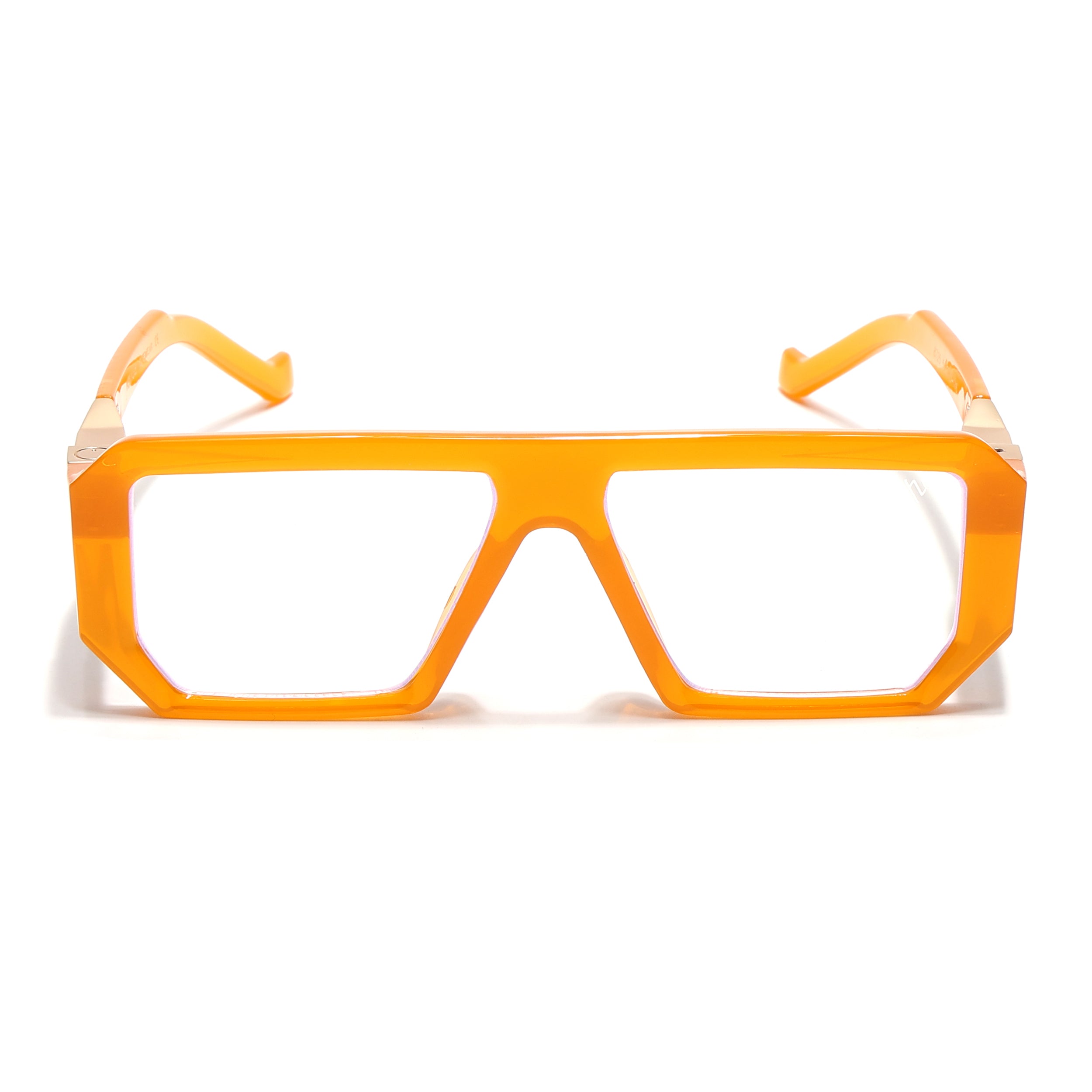 Voyage Victor Orange Wayfarer Eyeglasses for Men & Women (8725MG4645-C