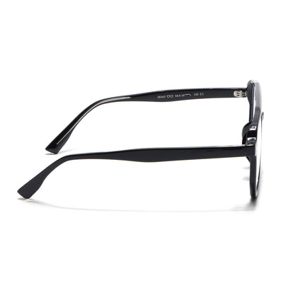 Voyage Black Wayfarer Eyeglasses for Men & Women (28365MG4372-C1)