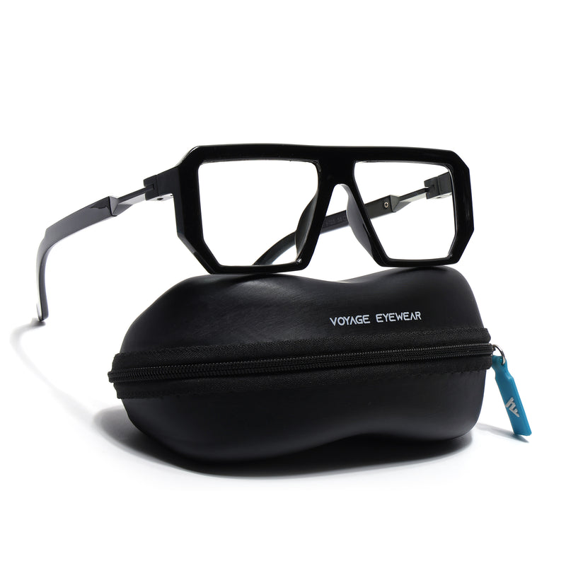 Voyage Victor Black Wayfarer Eyeglasses for Men & Women (8725MG4196-C1)