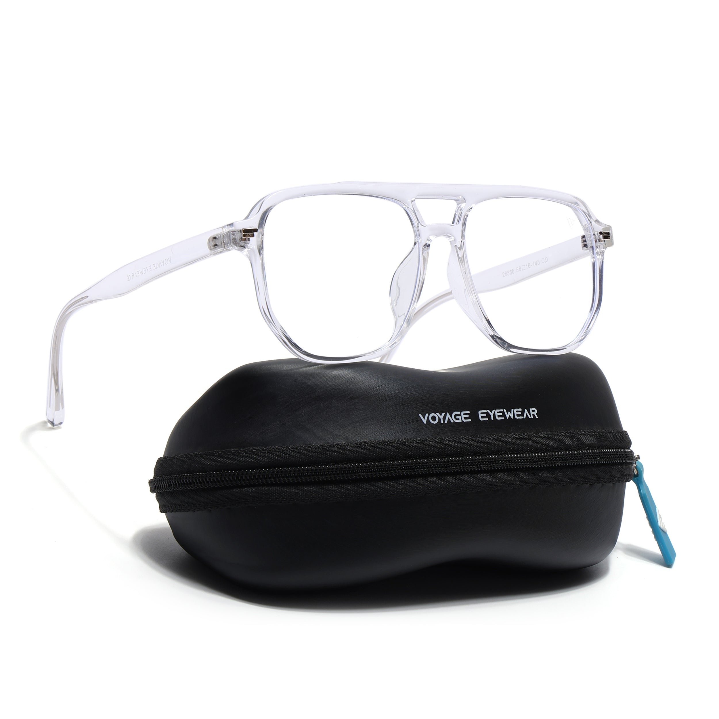 Voyage Transparent Wayfarer Eyeglasses for Men & Women (28365MG4374-C2)