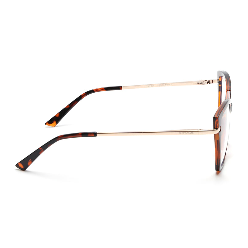 Voyage Glam Demi Brown Cateye TR Clip-On Polarized Sunglasses for Women (10017PMG4818-C3)