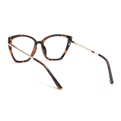 Voyage Glam Demi Brown Cateye TR Clip-On Polarized Sunglasses for Women (10017PMG4818-C3)