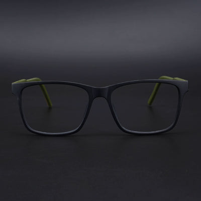 Eyejack Rush Matt Black Square Eyeglasses for Men & Women (1001CL639-C5)