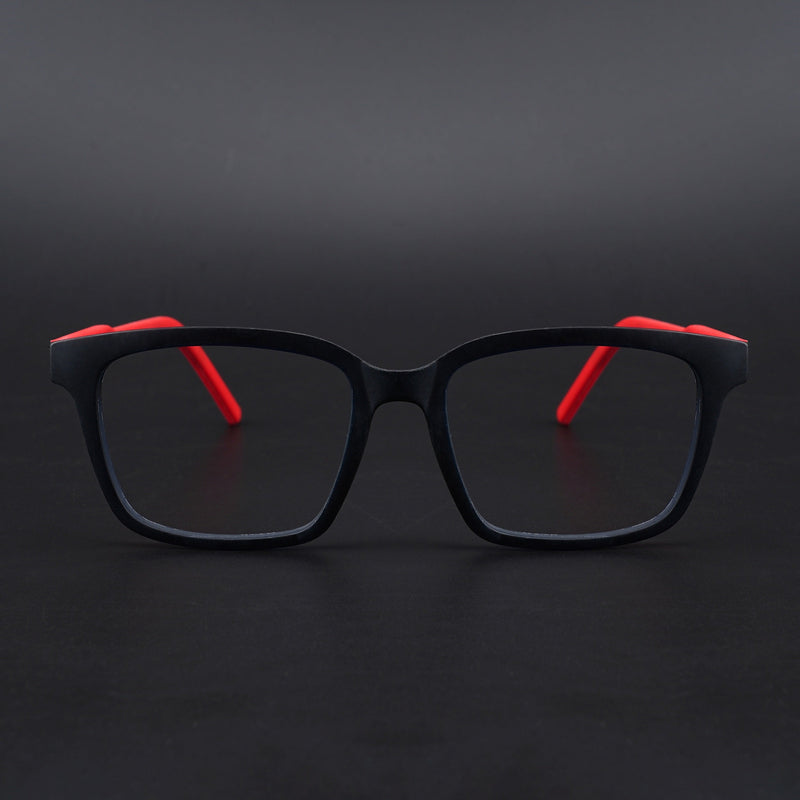 Eyejack Rush Navy Blue Square Eyeglasses for Men & Women (1002CL647-C3)