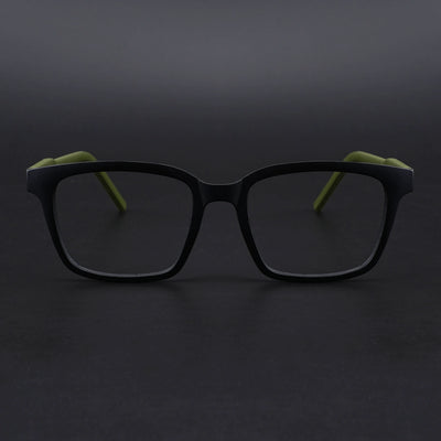 Eyejack Rush Matt Black Square Eyeglasses for Men & Women (1002CL649-C5)